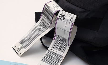 Stampante di etichette per il deposito bagagli